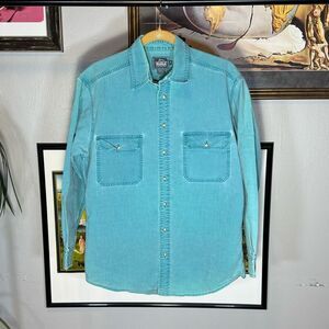 Vintage Woolrich Teal Button Up Shirt